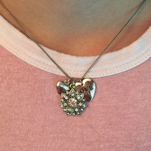 Flower Heart Necklace